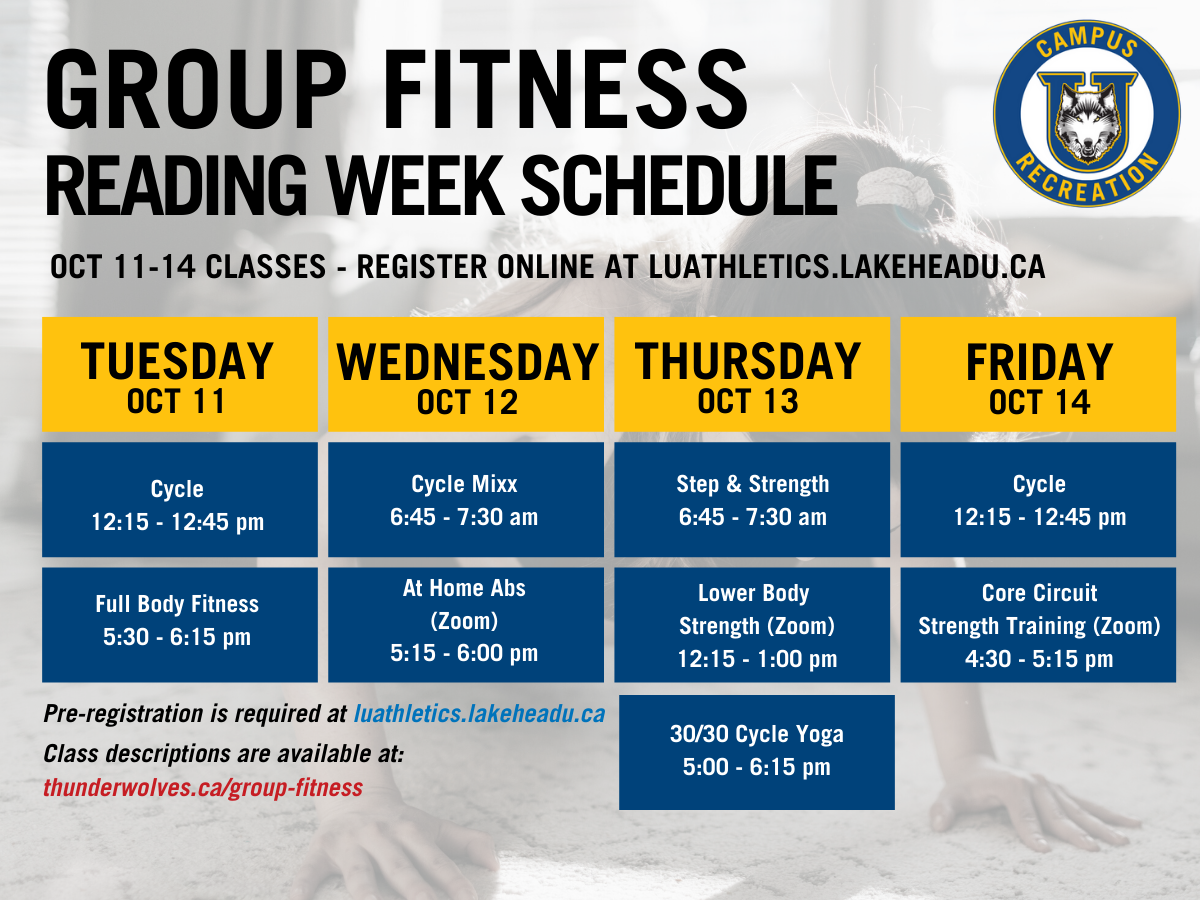 Full Body Fitness Group Fitness Class Lakehead University